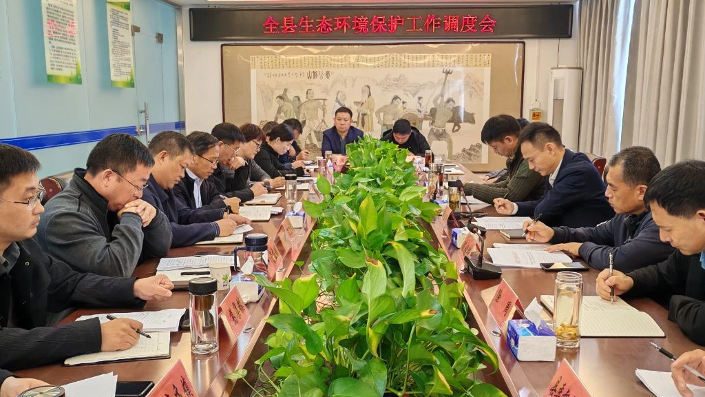 全縣生態(tài)環(huán)境保護(hù)工作調(diào)度會(huì)召開